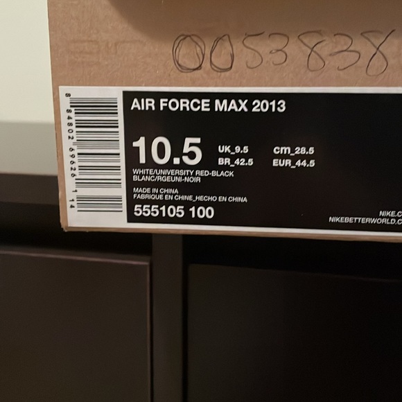 Nike Air Force Max 2013 mens size 10 1/2 - Picture 12 of 16